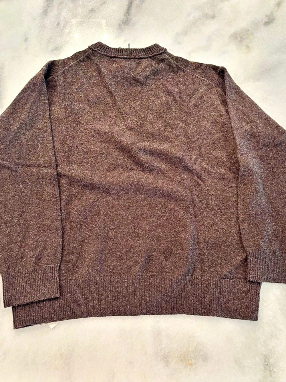 Reformation Fabian Regenerative Wool Crew Wool Sweater Brown - Picture 5 of 7
